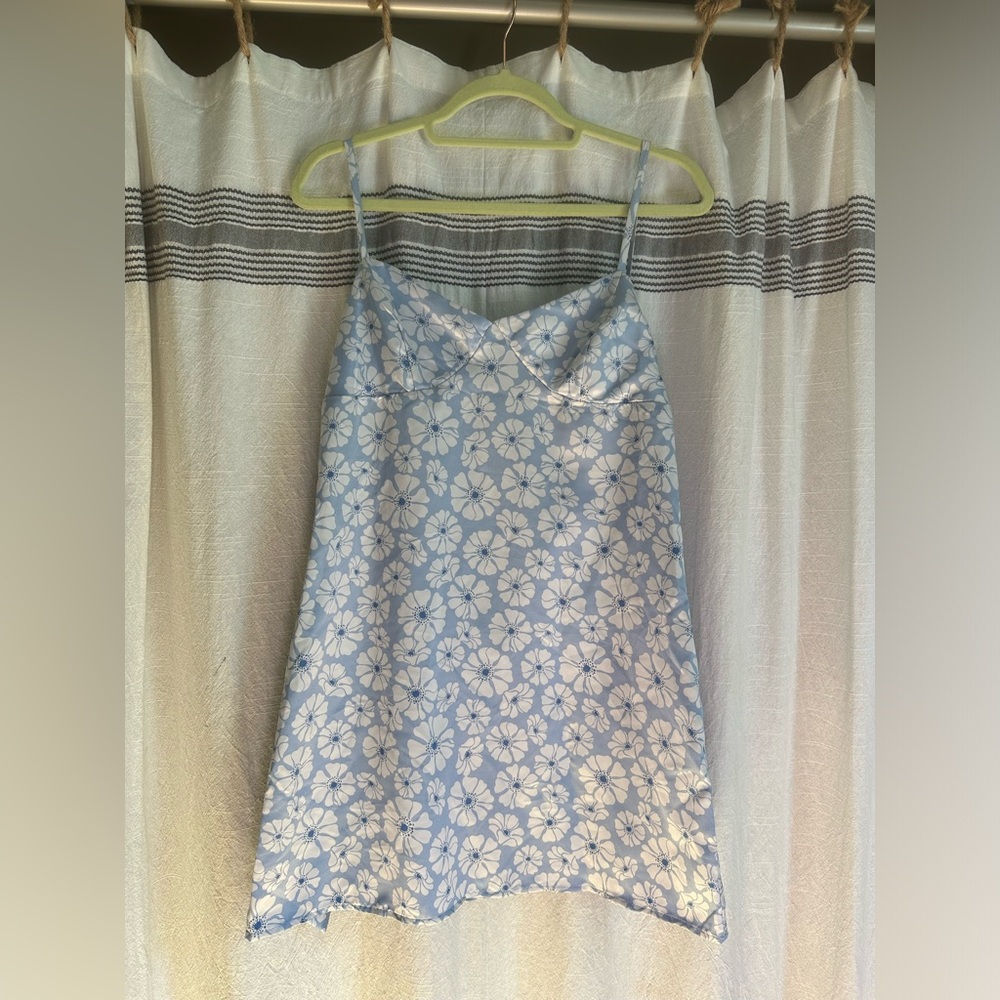 Satin floral mini dress Tilly’s